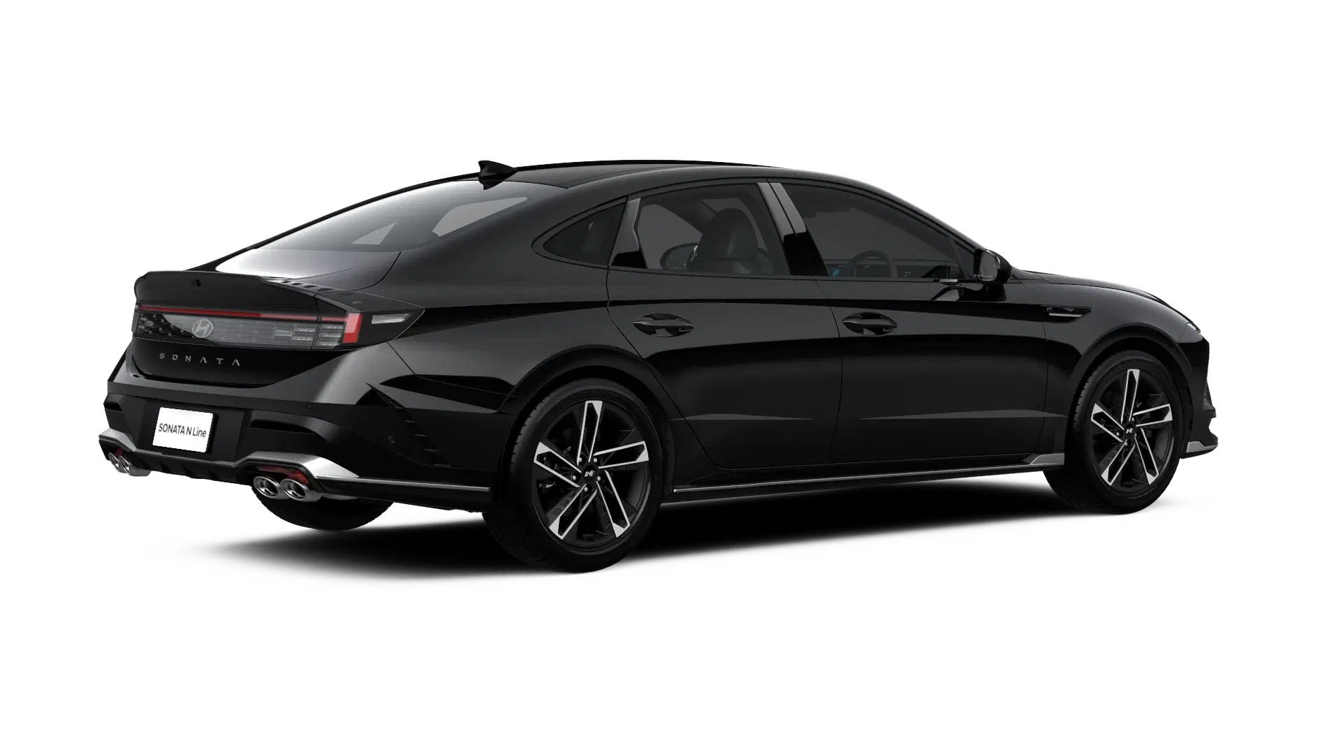 Hyundai Sonata N Line rear three-quarter view