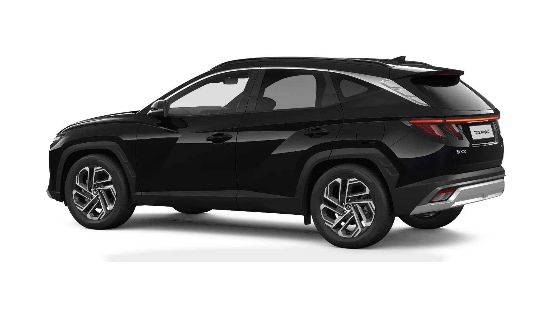 Hyundai Tucson Hybrid rear three-quarter view