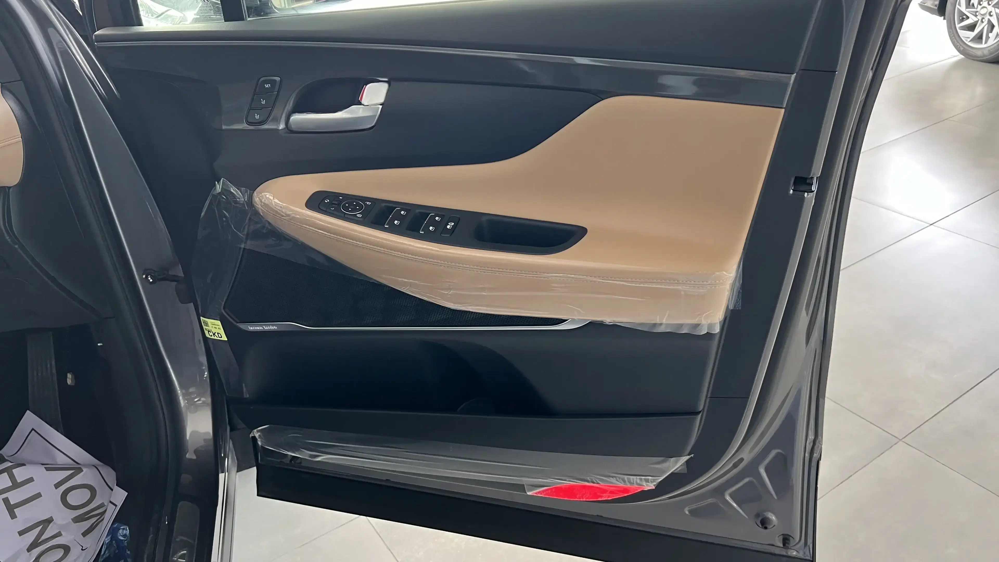 hyundai santafe interior driver door