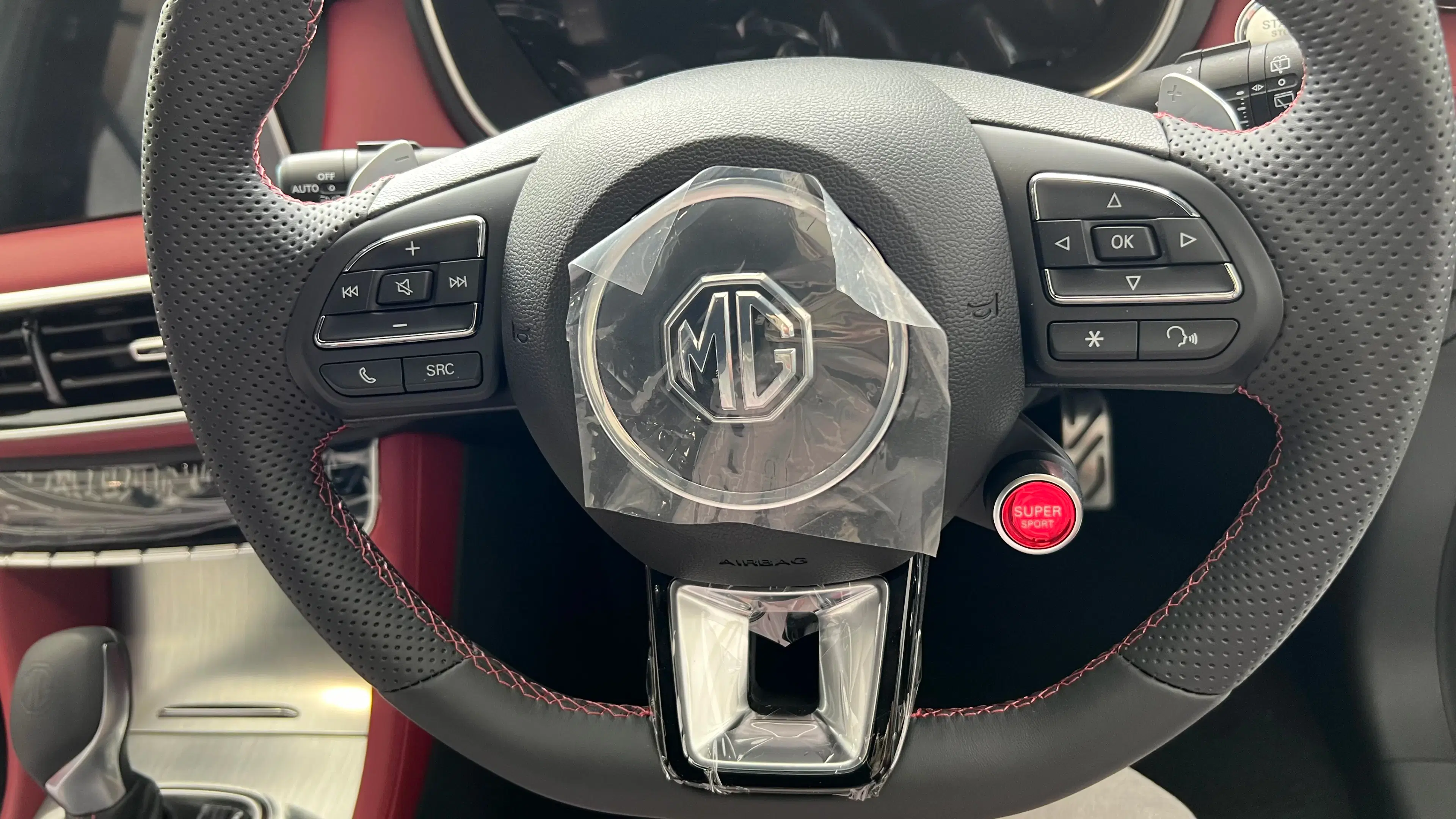 mg hs push steering wheel